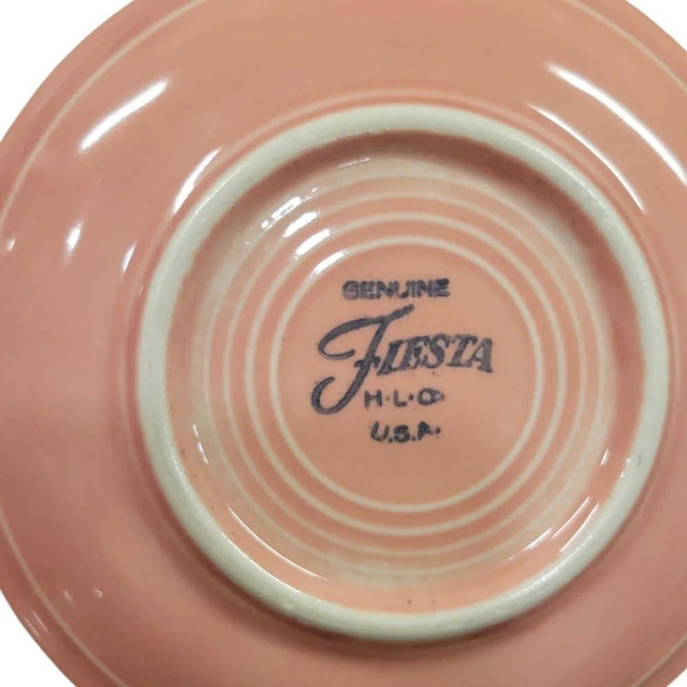 Fiesta Rose Teacup and Saucer Set
